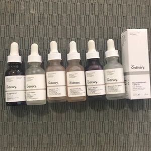Used The Ordinary skincare products